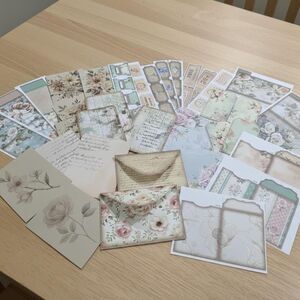 Mixed junk journal scrap pack 38pcs, craft supplies,